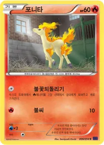 타오르는 투사 韓国語版 포니타 6 カード表面