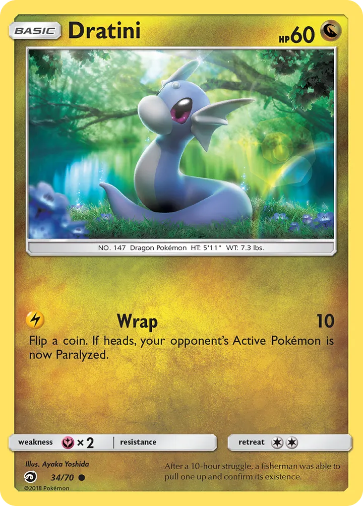 Front of Dratini 34, Dragon Majesty English