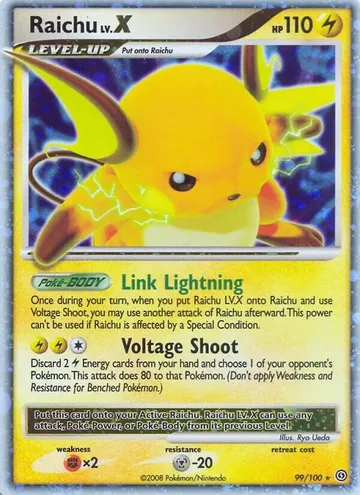 Raichu LV.X 99 $104.50