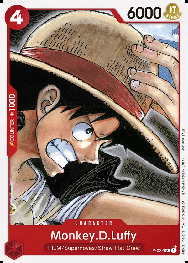 Promotion Cards 英語版 Monkey.D.Luffy P-022 カード表面