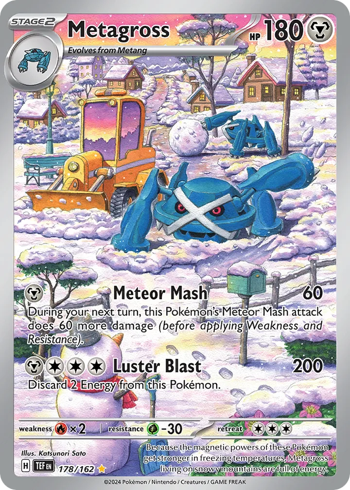 Scarlet & Violet—Temporal Forces 영어판 Metagross 178 카드 앞면