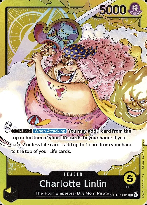 Big Mom Pirates 영어판 Charlotte Linlin ST07-001 카드 앞면