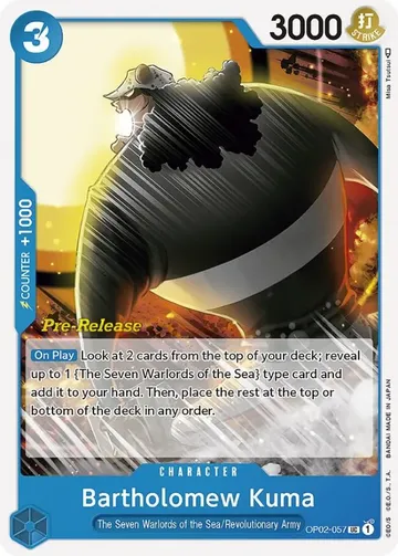 Bartholomew Kuma OP02-057 · Pre-Release $2.43