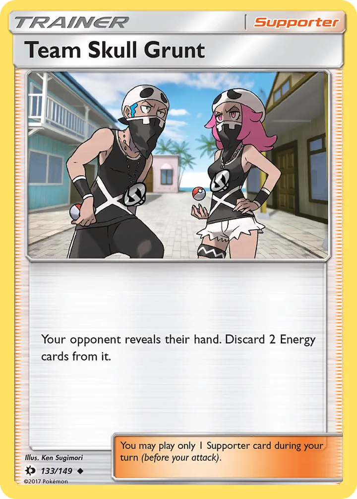 Sun & Moon 영어판 Team Skull Grunt 133 카드 앞면