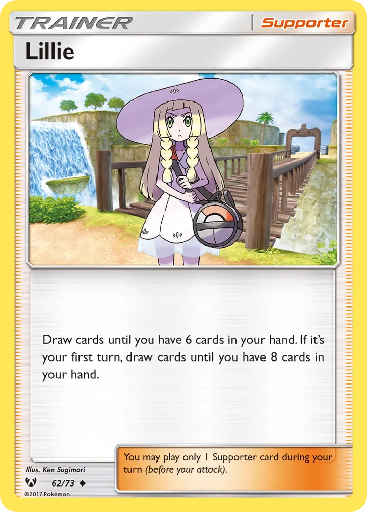 Shining Legends 영어판 Lillie 62 카드 앞면