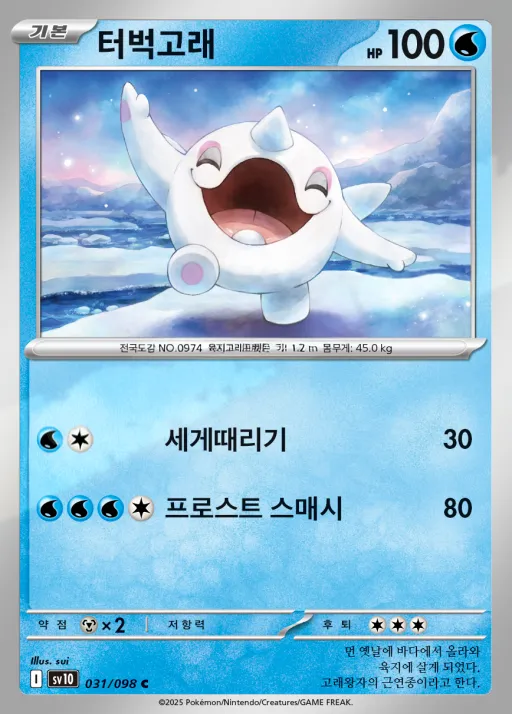 Front of 터벅고래 31, 로켓단의 영광 Korean