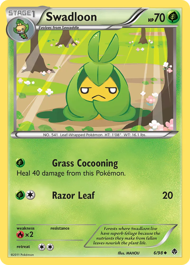 Black & White—Emerging Powers 英語版 Swadloon 6 カード表面