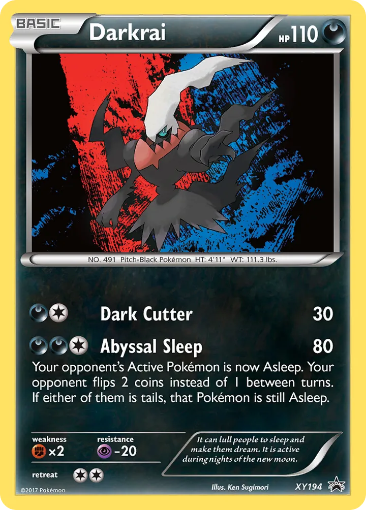 XY Black Star Promos 영어판 Darkrai XY194 카드 앞면