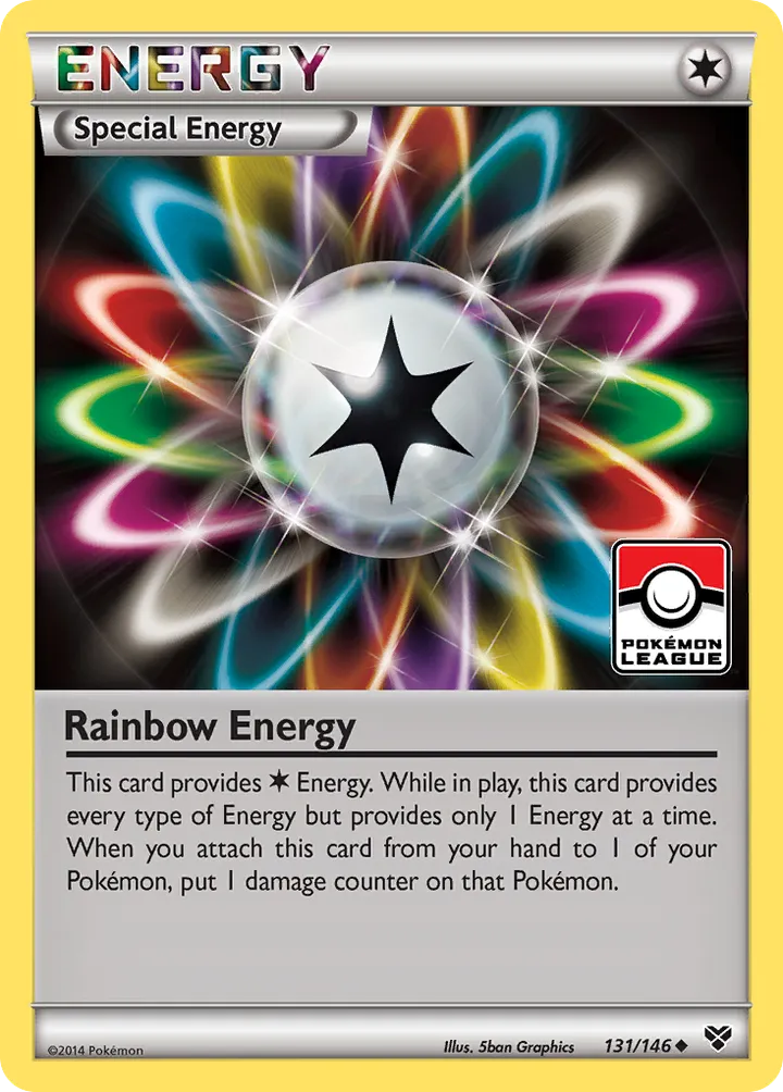 XY 영어판 Rainbow Energy 131 카드 앞면