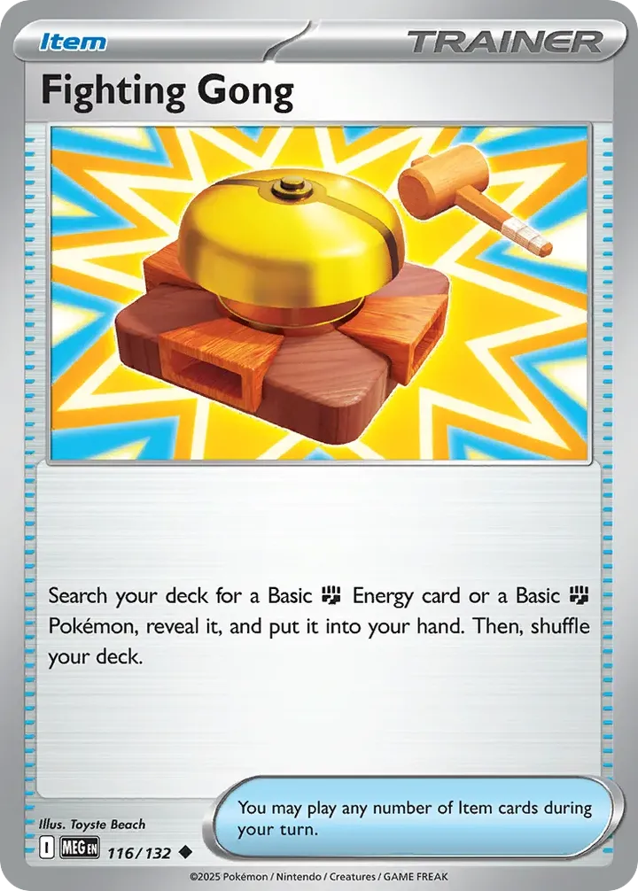 Mega Evolution 영어판 Fighting Gong 116 카드 앞면