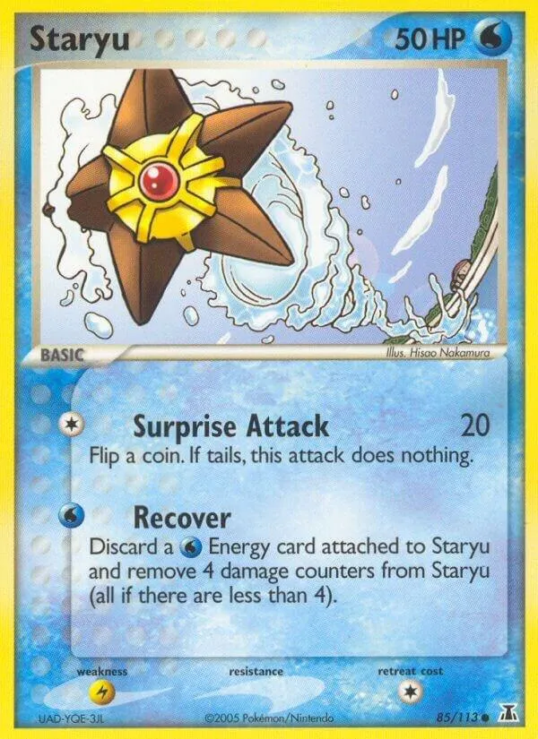 EX Delta Species 영어판 Staryu 85 카드 앞면