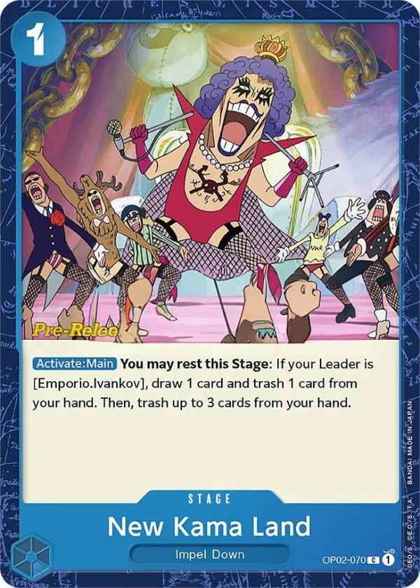 Paramount War 영어판 New Kama Land OP02-070 · 세트 출시 행사 카드 앞면