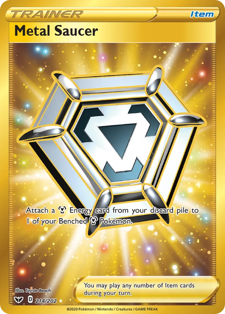 Sword & Shield 영어판 Metal Saucer 214 카드 앞면