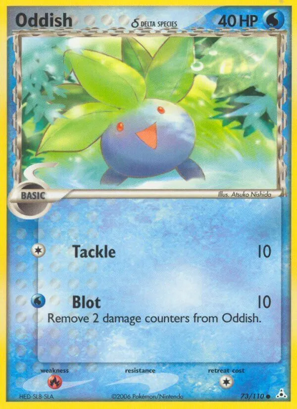 EX Holon Phantoms 영어판 Oddish δ 73 카드 앞면
