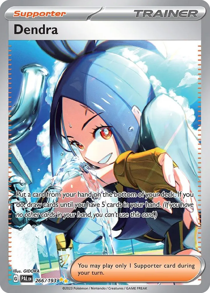 Scarlet & Violet—Paldea Evolved 英語版 Dendra 266 カード表面