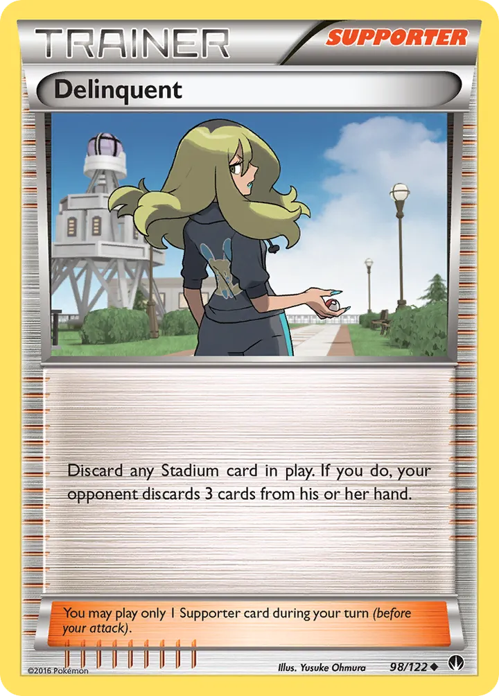 XY—BREAKpoint 英語版 Delinquent 98 カード表面