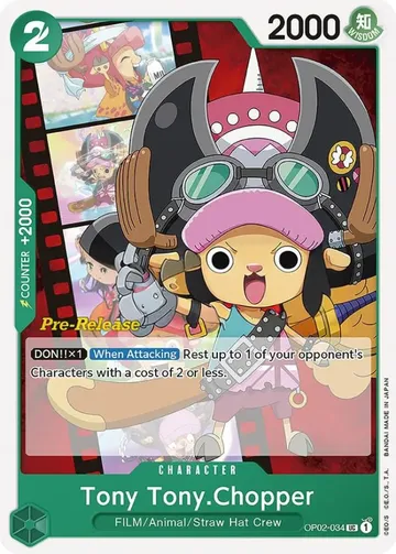 Tony Tony.Chopper OP02-034 · Pre-Release $45.48