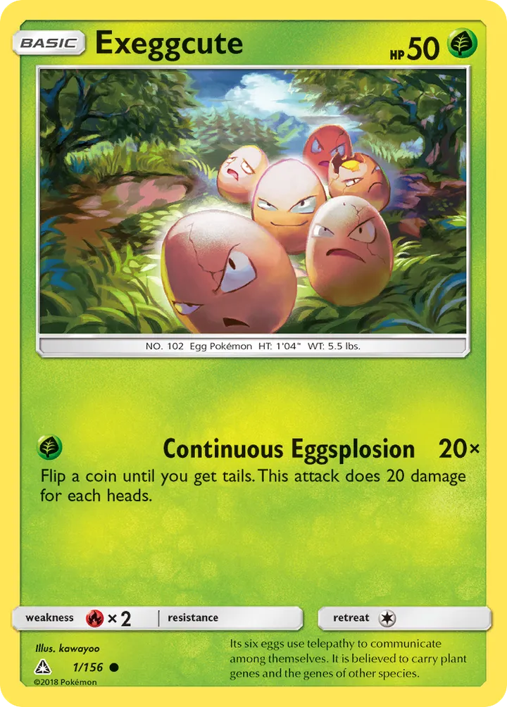 Sun & Moon—Ultra Prism 영어판 Exeggcute 1 카드 앞면