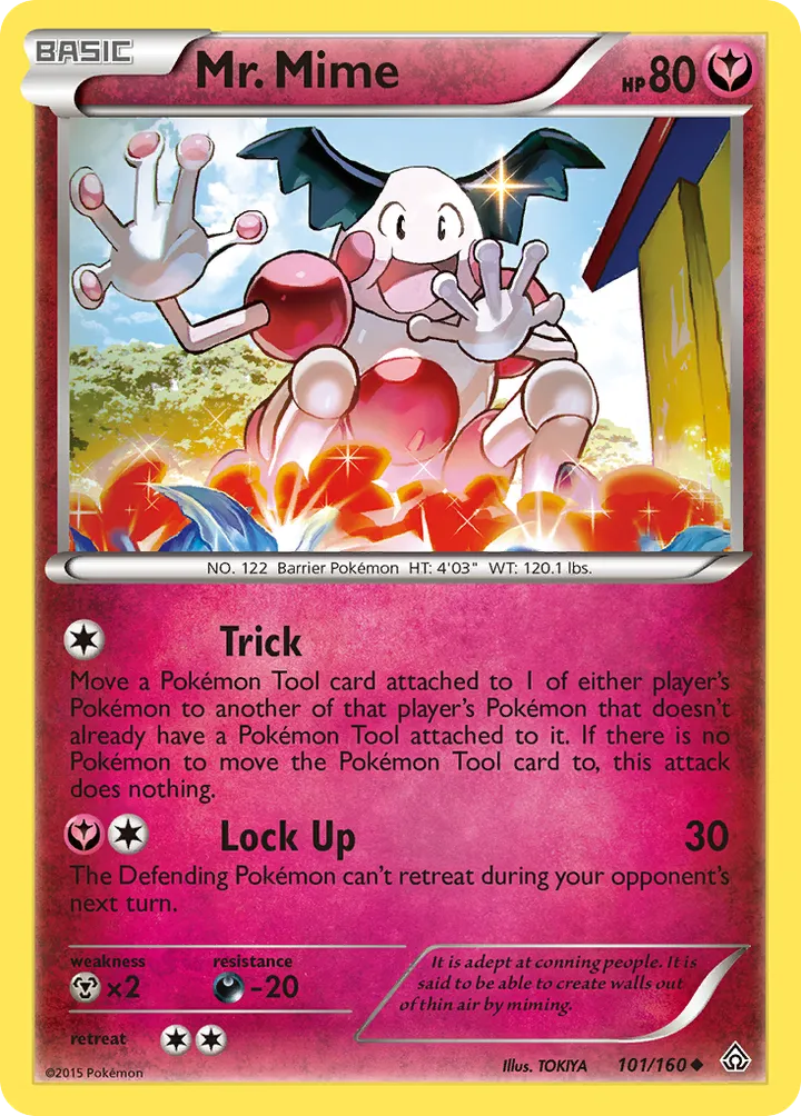 XY—Primal Clash 英語版 Mr. Mime 101 カード表面