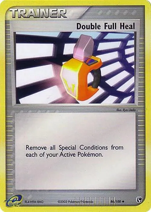Front of Double Full Heal 86, EX Sandstorm English