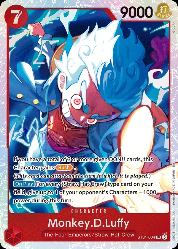RED Monkey.D.Luffy 英語版 Monkey.D.Luffy ST31-004 カード表面
