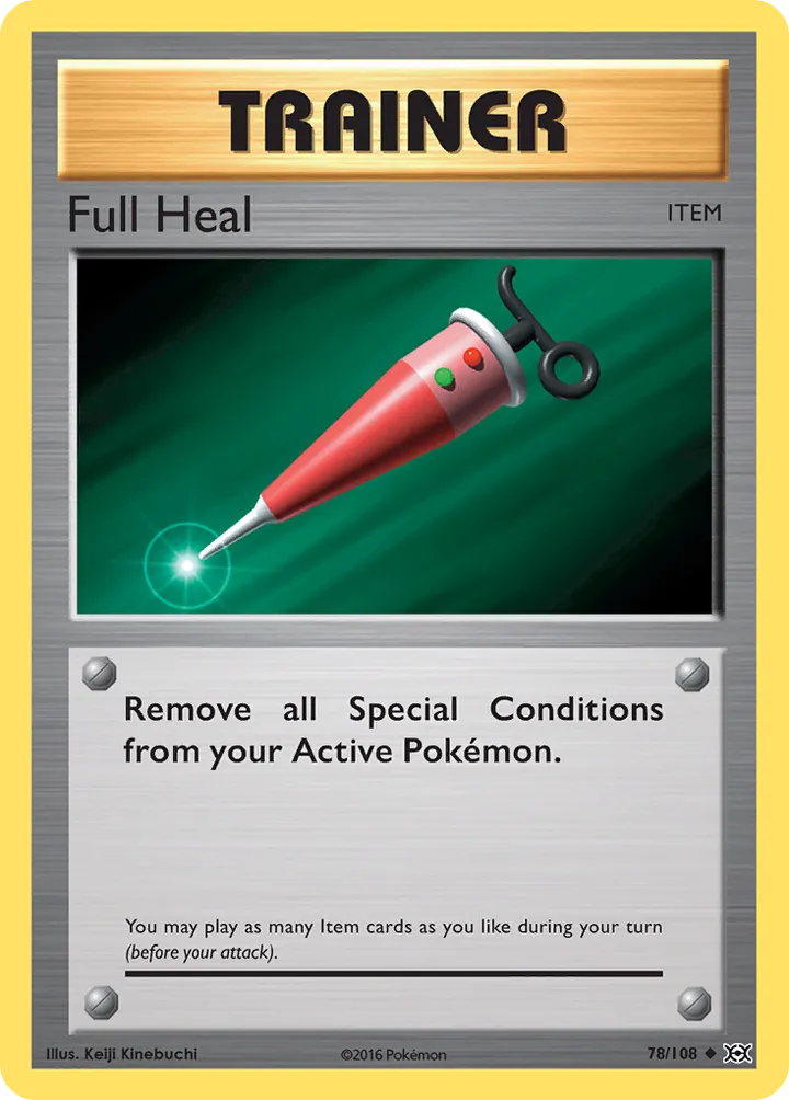 XY—Evolutions 英語版 Full Heal 78 カード表面