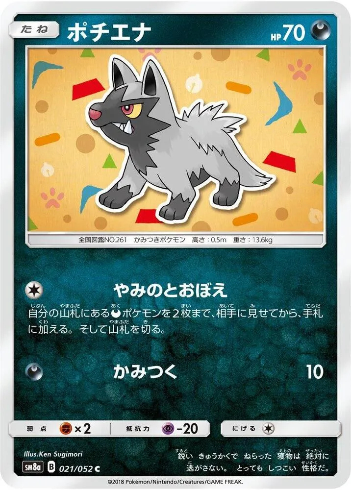 Front of Poochyena 21, ダークオーダー Japanese