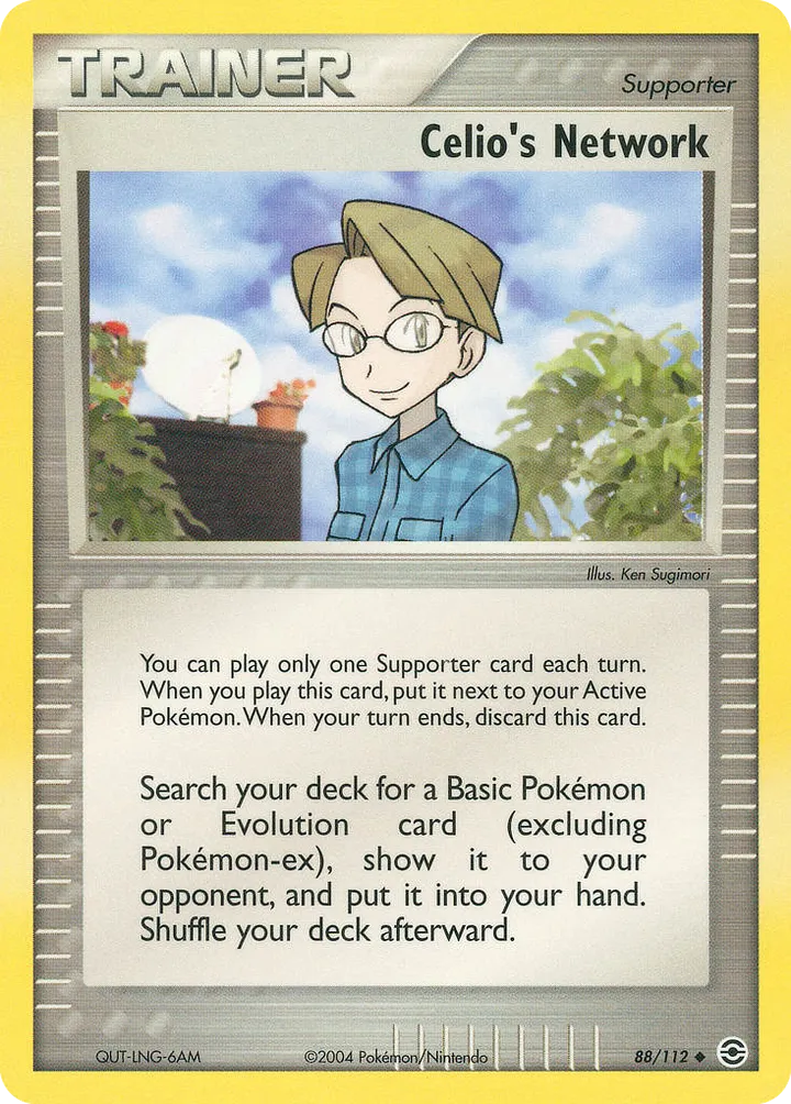 EX FireRed & LeafGreen 英語版 Celio's Network 88 カード表面