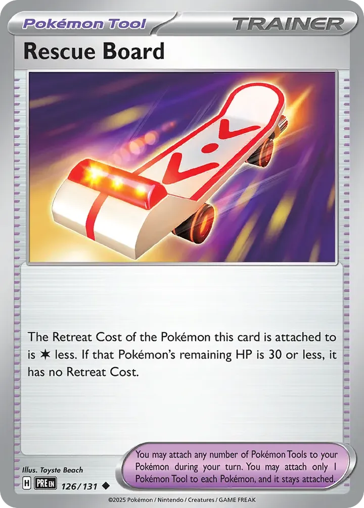 Scarlet & Violet—Prismatic Evolutions 英語版 Rescue Board 126 カード表面