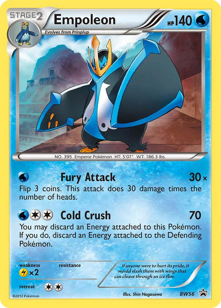 BW Black Star Promos 英語版 Empoleon BW56 カード表面