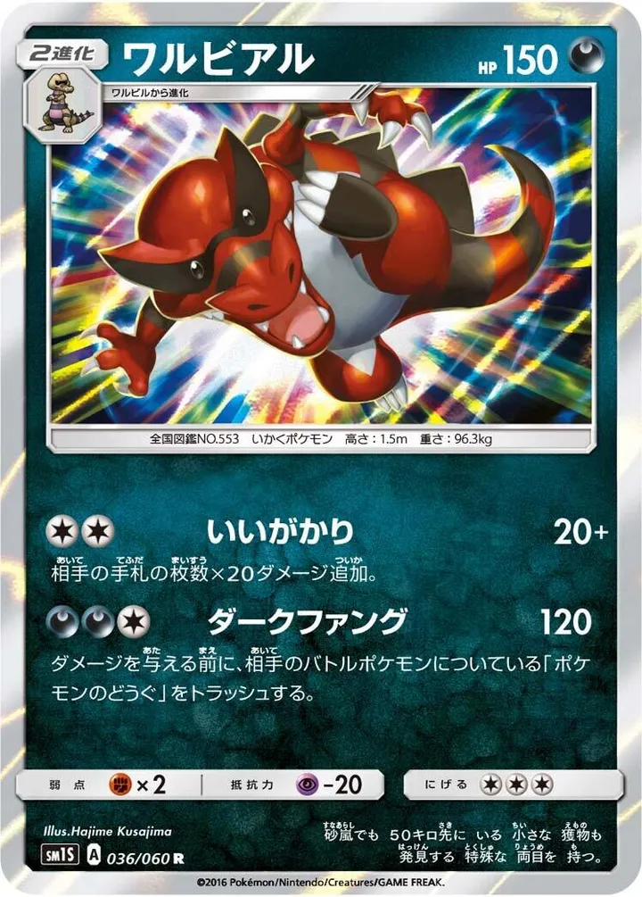 Front of Krookodile 36, コレクション サン Japanese