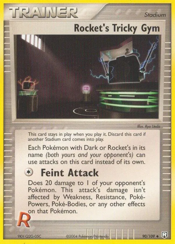 EX Team Rocket Returns 英語版 Rocket's Tricky Gym 90 カード表面