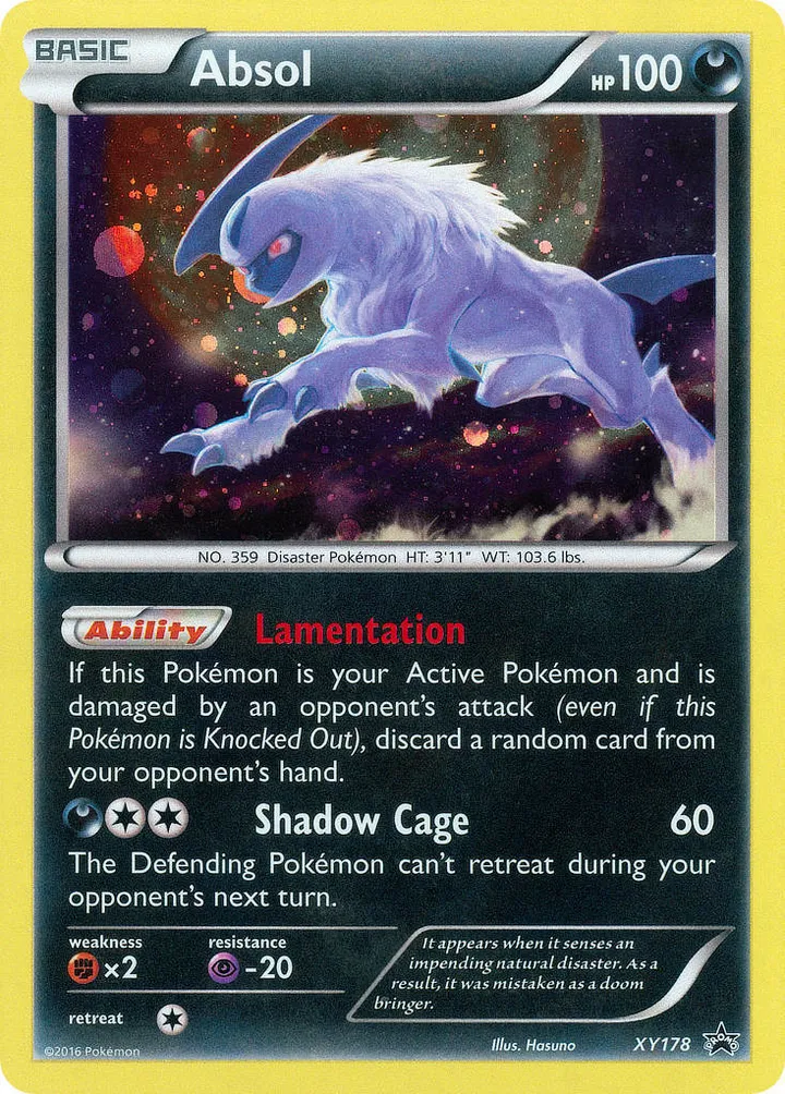 XY Black Star Promos 영어판 Absol XY178 카드 앞면