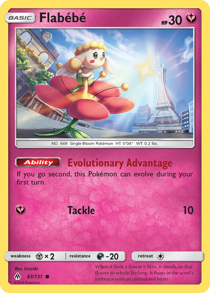 Sun & Moon—Forbidden Light 영어판 Flabébé 83 카드 앞면