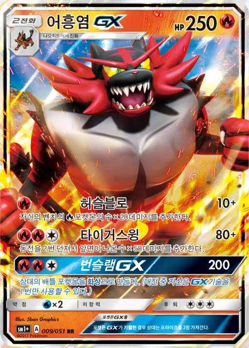 Front of 어흥염 GX 9, 썬&문 Korean