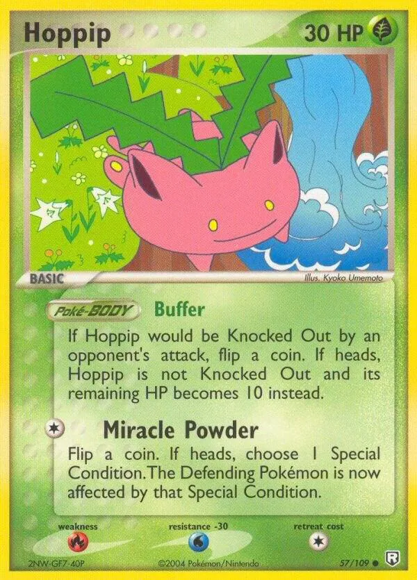 EX Team Rocket Returns 英語版 Hoppip 57 カード表面