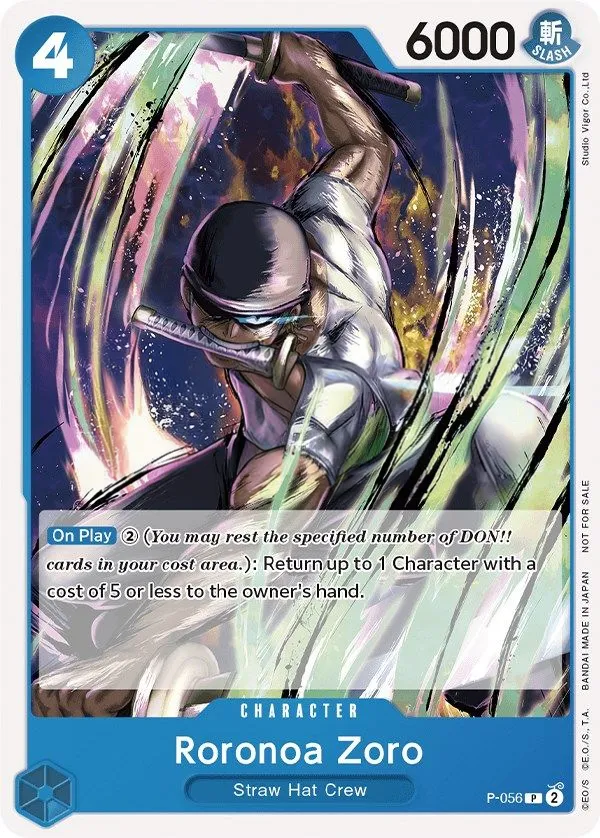 Promotion Cards 英語版 Roronoa Zoro P-056 カード表面
