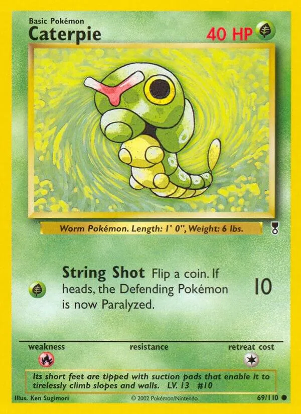 Legendary Collection 영어판 Caterpie 69 카드 앞면