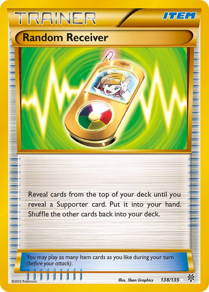Front of Random Receiver 138, Black & White—Plasma Storm English