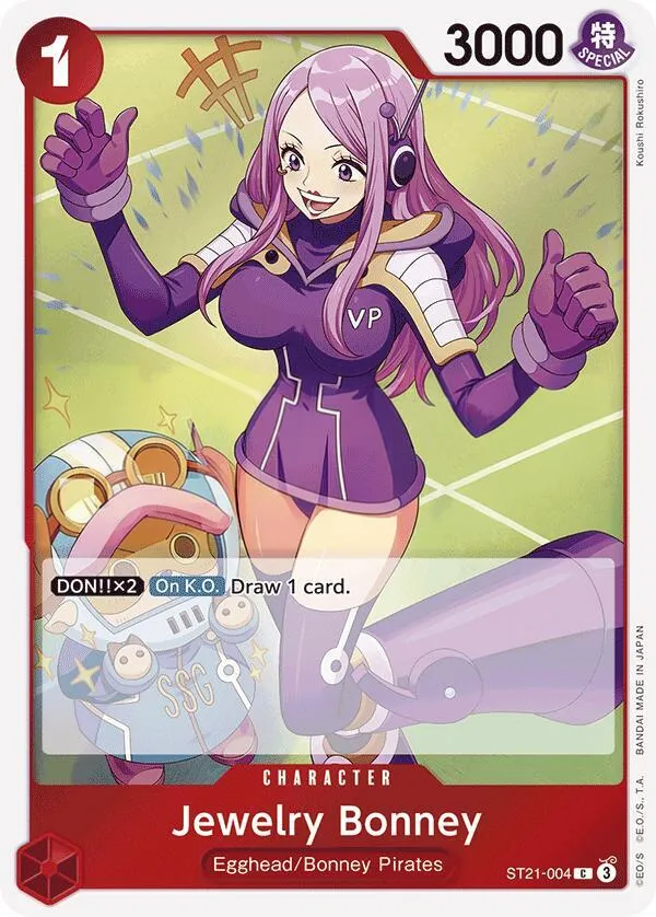 GEAR5 영어판 Jewelry Bonney ST21-004 카드 앞면