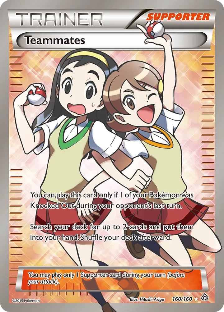 XY—Primal Clash 英語版 Teammates 160 カード表面