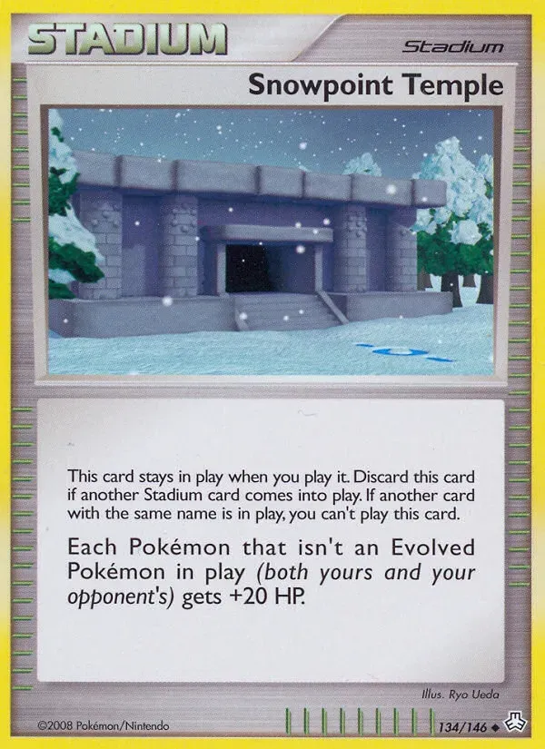 Diamond & Pearl—Legends Awakened 영어판 Snowpoint Temple 134 카드 앞면