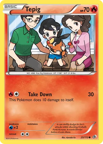 Tepig 25 $1.34