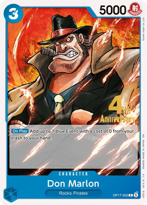 Front of Don Marlon OP17-052 · Anniversary, The World's Strongest Warriors English