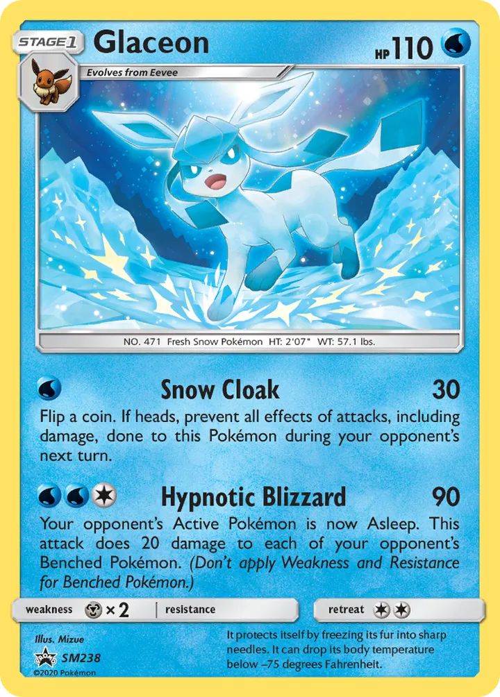 SM Black Star Promos 英語版 Glaceon SM238 カード表面
