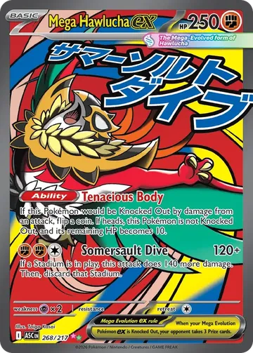 Mega Hawlucha ex 268 $3.74