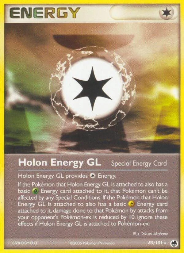 EX Dragon Frontiers 英語版 Holon Energy GL 85 カード表面