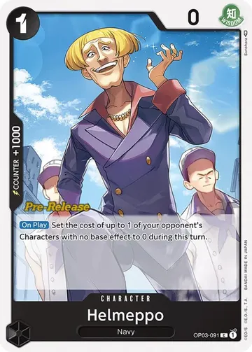 Helmeppo OP03-091 · Pre-Release $0.76