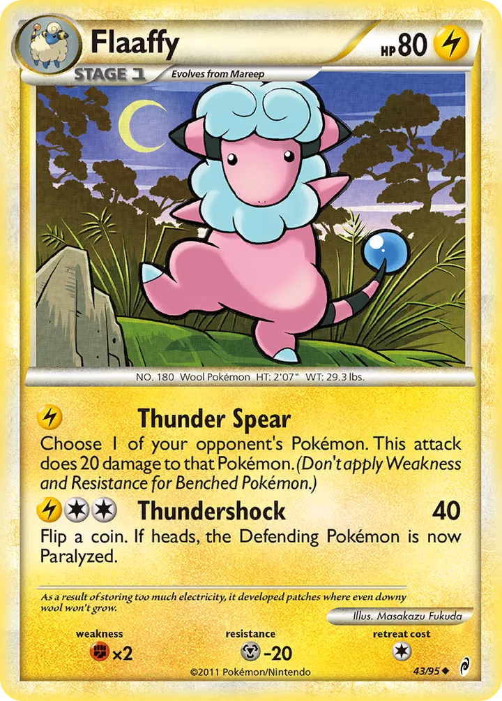 Pokémon TCG: Call of Legends 英語版 Flaaffy 43 カード表面