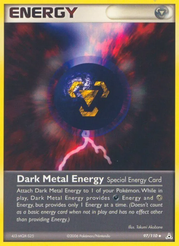 EX Holon Phantoms 英語版 Dark Metal Energy 97 カード表面